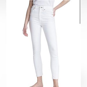 Rag & Bone White Nina High rise skinny Jean